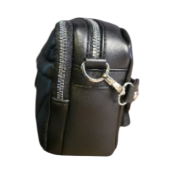 Primark Black Quilted Crossbody Camera Bag - Picture 5 of 6